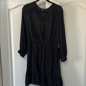 Simply Vera Vera Wang Black Long Sleeve Sundress